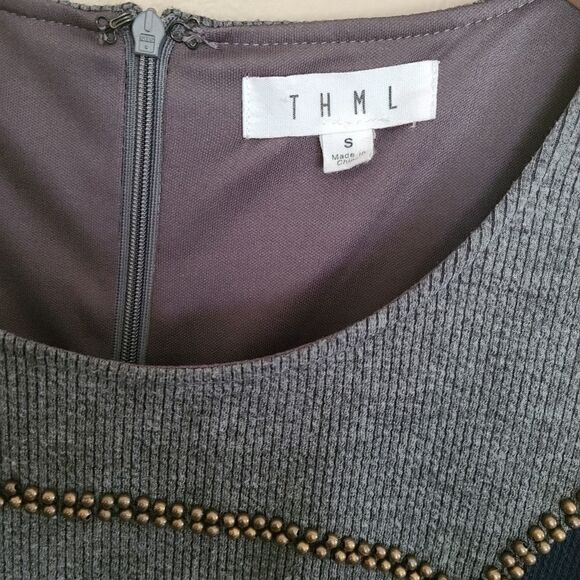 THML Grey Dress Size Small - Picture 4 of 6